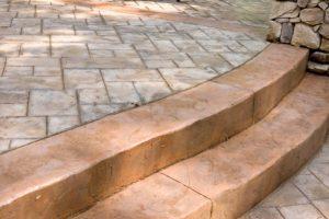 stamped concrete patio